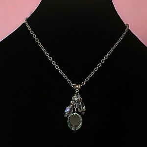 Brenda Perruzza AB crystal pendant necklace